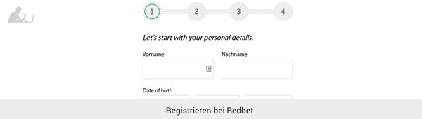 Redbet Registrierung
